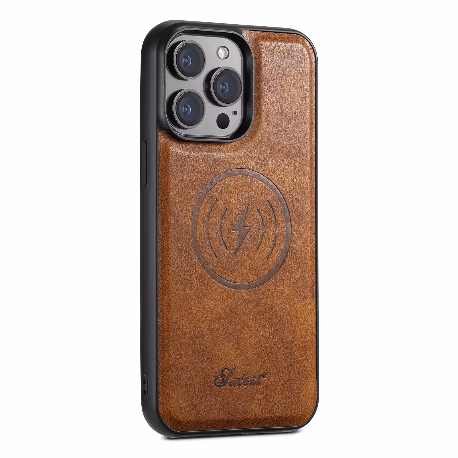 iPhone 16 Pro Max 2in1 Magnet-skal med Korthållare-Brun