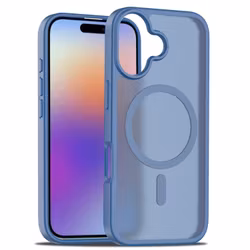 iPhone 17 MagSafe Silikonskal – Blå