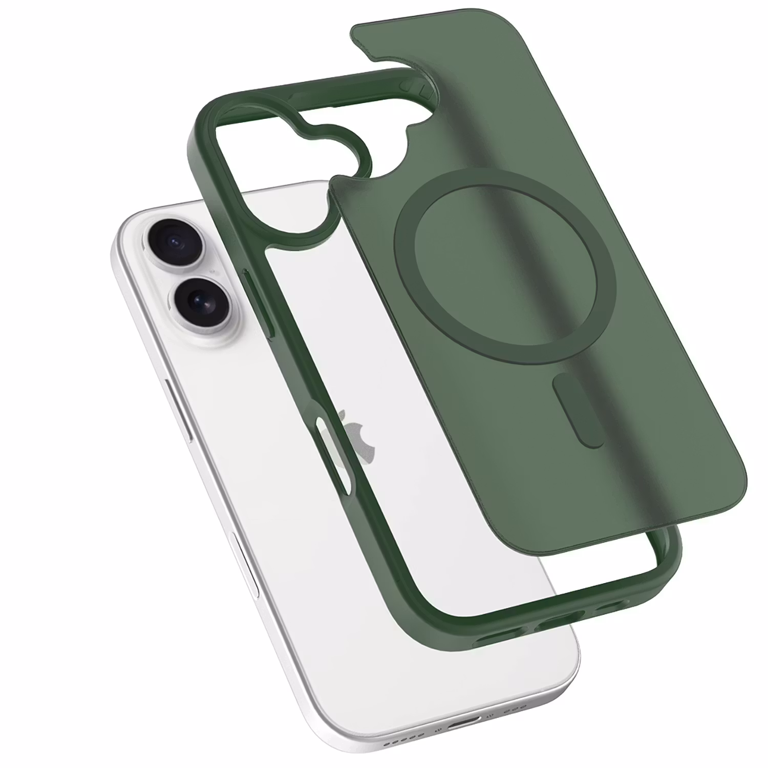iPhone 17 MagSafe Silikonskal–Grön