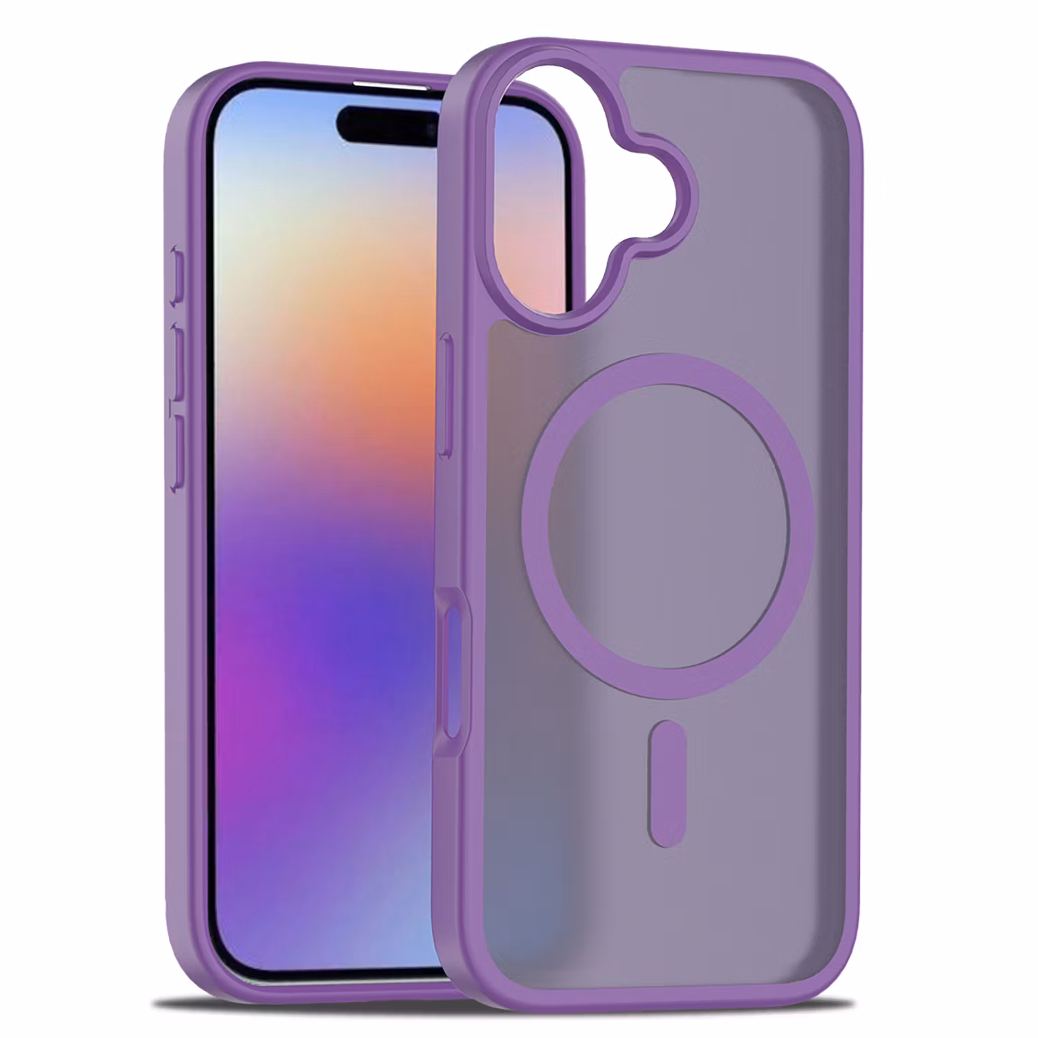 iPhone 17 MagSafe Silikonskal–Lila