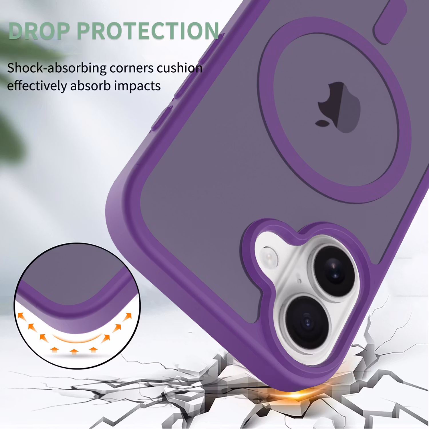 iPhone 17 MagSafe Silikonskal–Lila