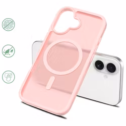 iPhone 17 MagSafe Silikonskal–Rosa