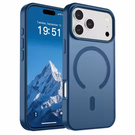 iPhone 17 Pro MagSafe Silikonskal – Blå