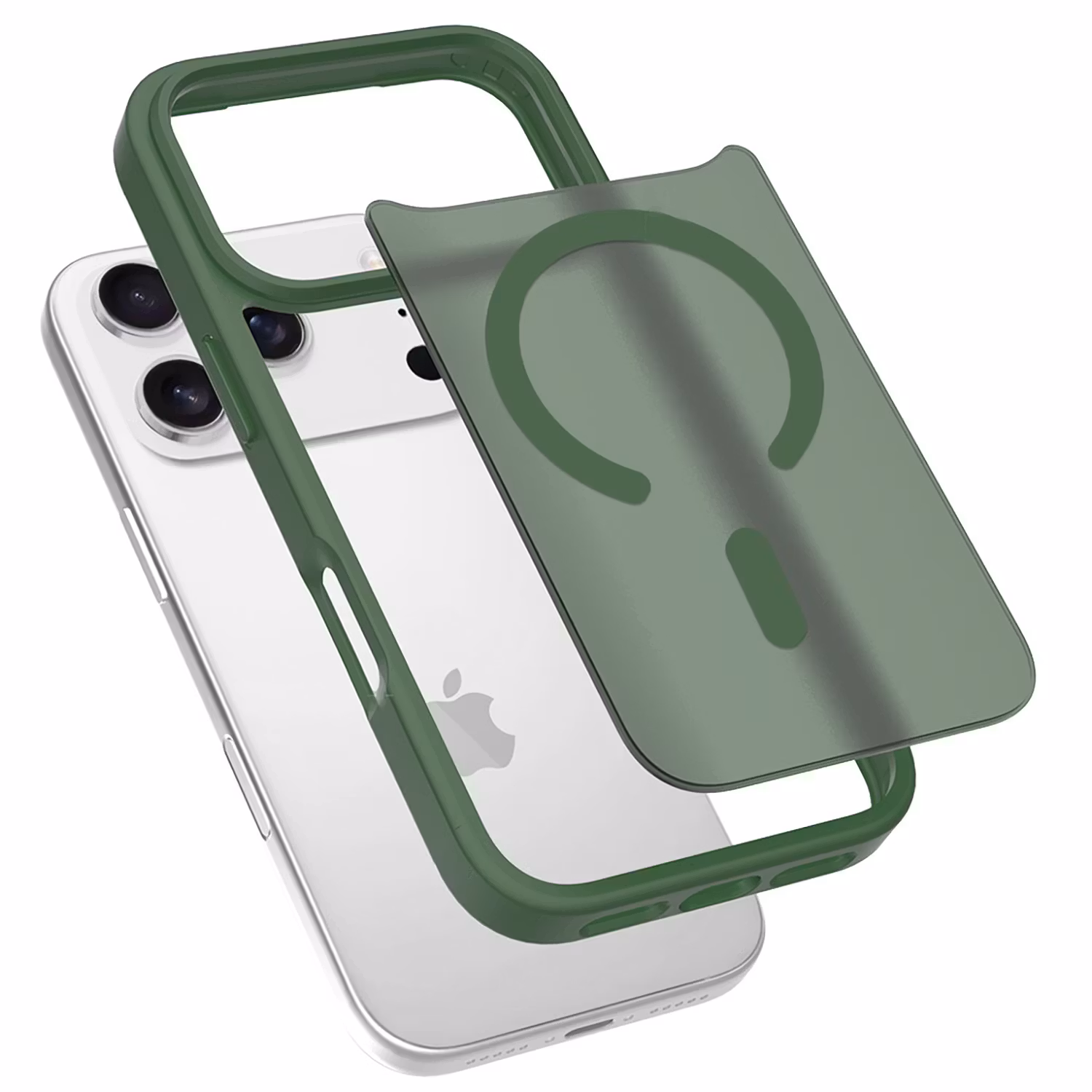 iPhone 17 Pro MagSafe Silikonskal–Grön