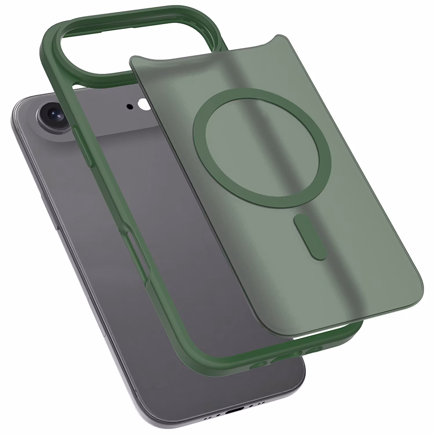 iPhone Air MagSafe Silikonskal–Grön