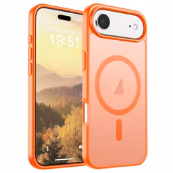 iPhone Air MagSafe Silikonskal–Orange