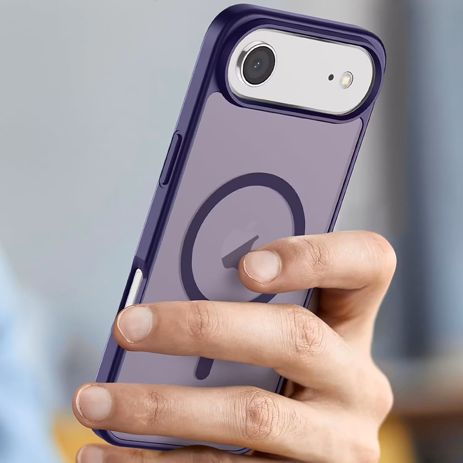 iPhone Air MagSafe Silikonskal–Lila