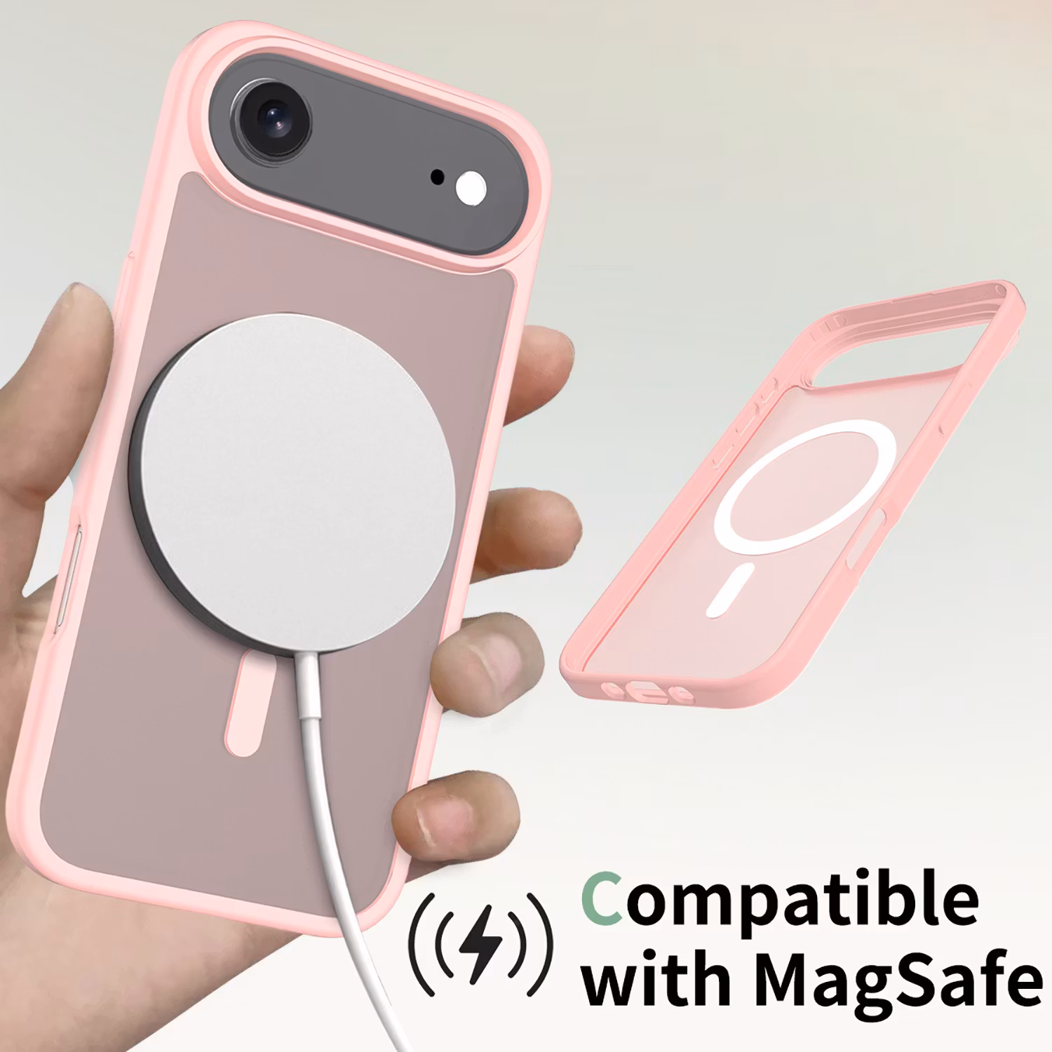 iPhone Air MagSafe Silikonskal–Rosa