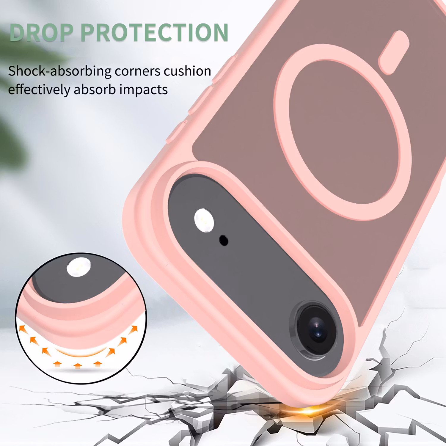 iPhone Air MagSafe Silikonskal–Rosa