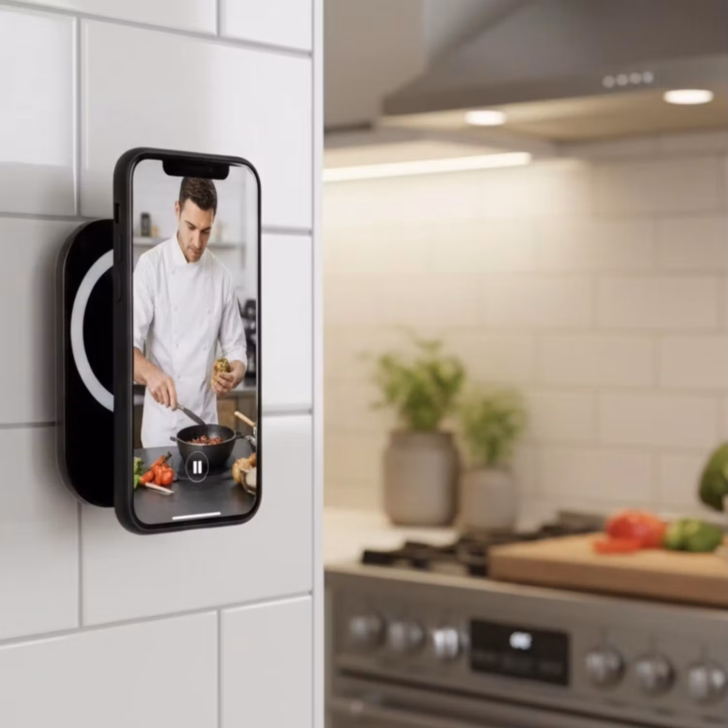 Mobilhållare med Sugkoppar – Svart