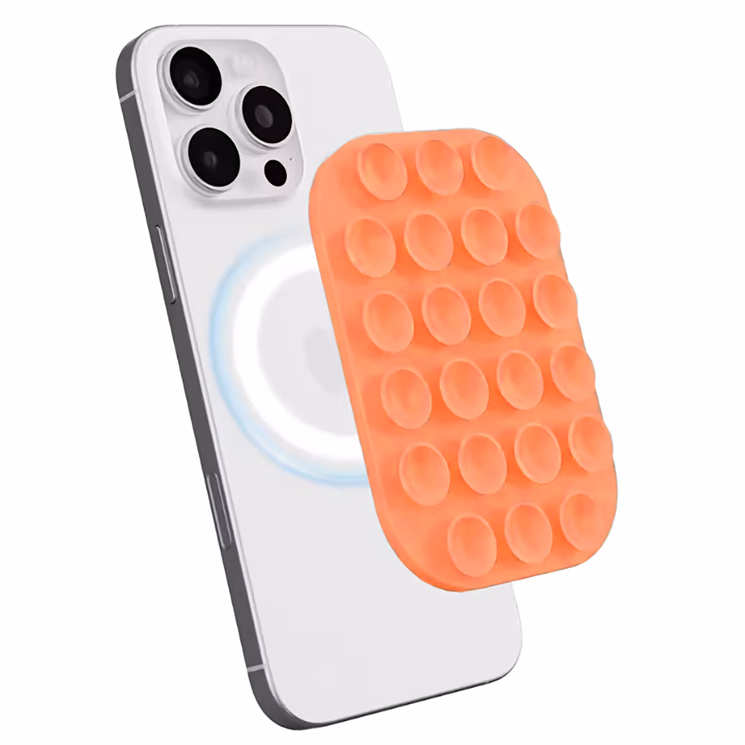Mobilhållare med Sugkoppar – Orange
