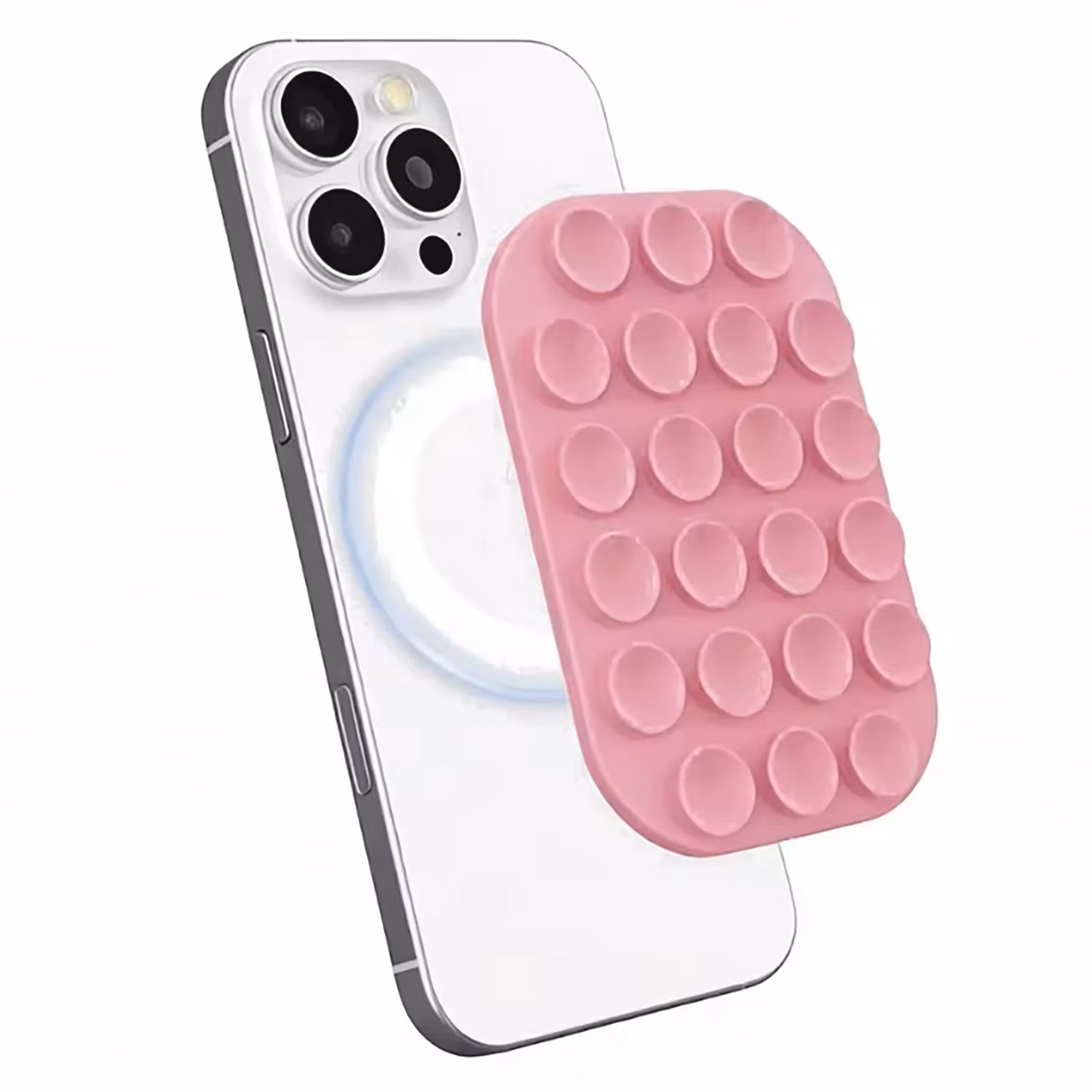 Mobilhållare med Sugkoppar – Rosa