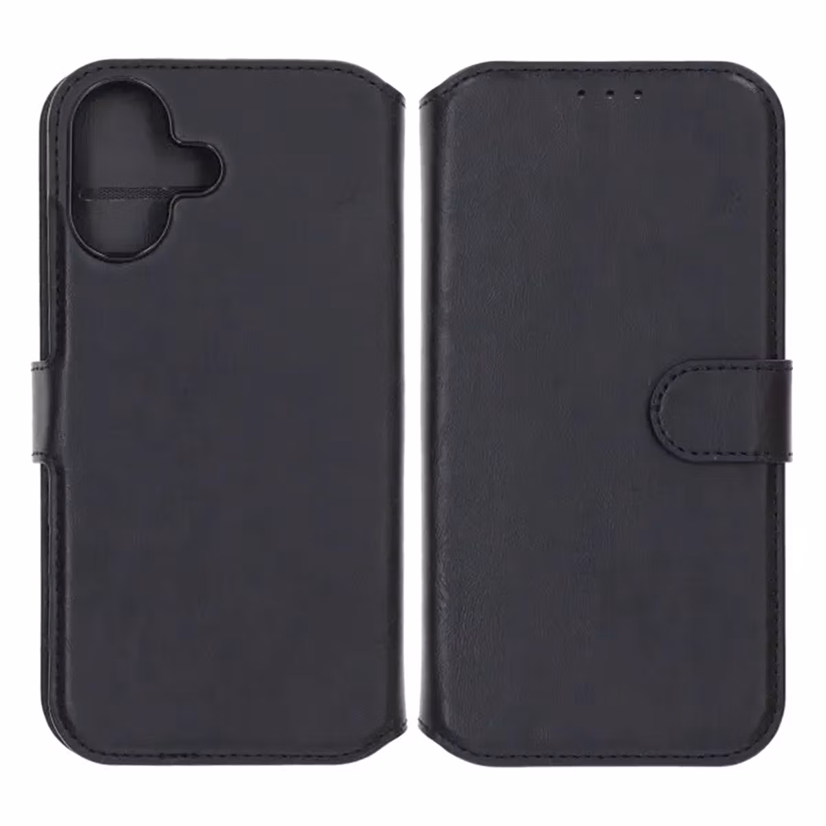 iPhone 17 Plånboksfodral Magnet Svart | Mobilcenter