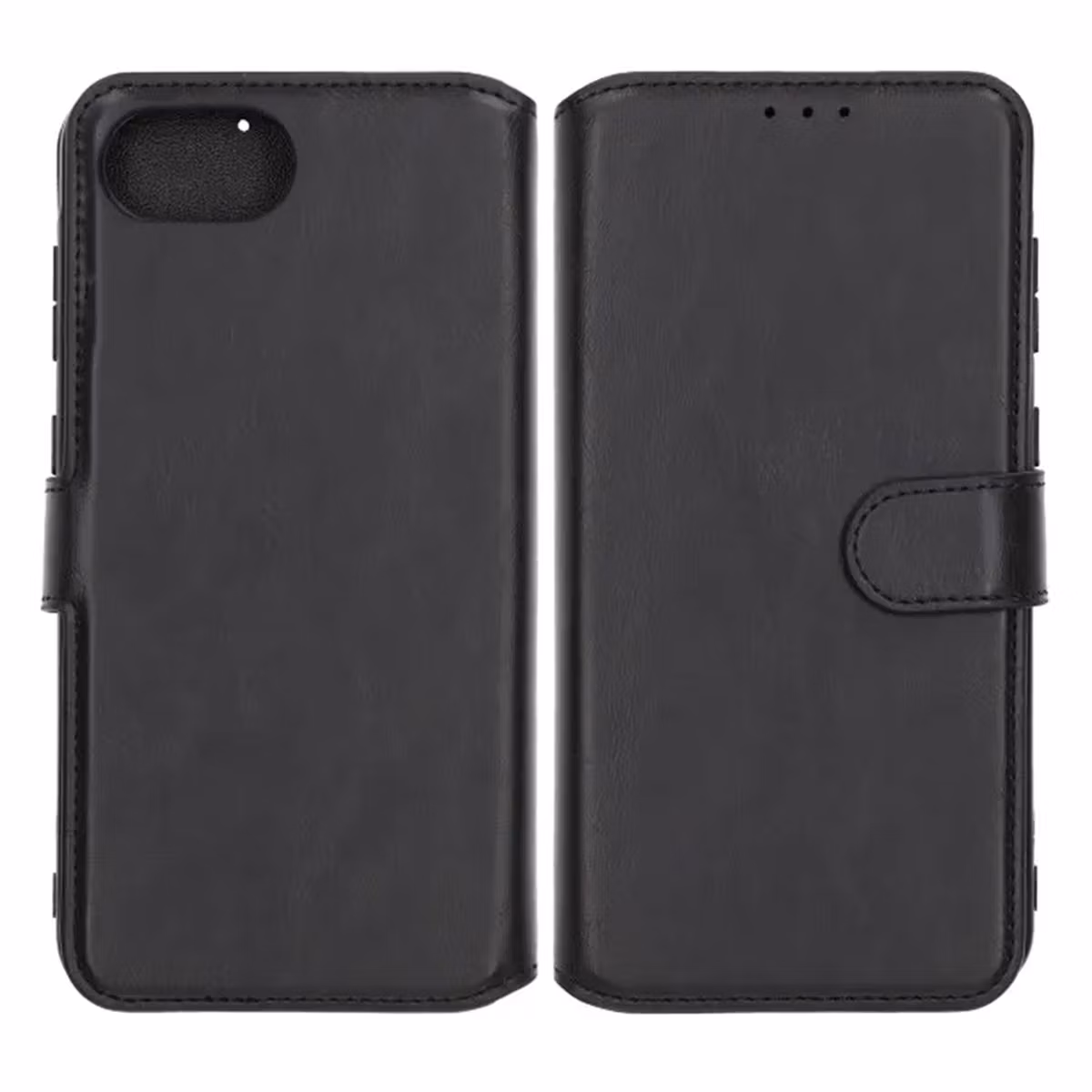 iPhone 16e / 17e Plånboksfodral Magnet Svart | Mobilcenter