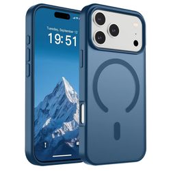 iPhone 18 Pro Max MagSafe Silikonskal – Blå