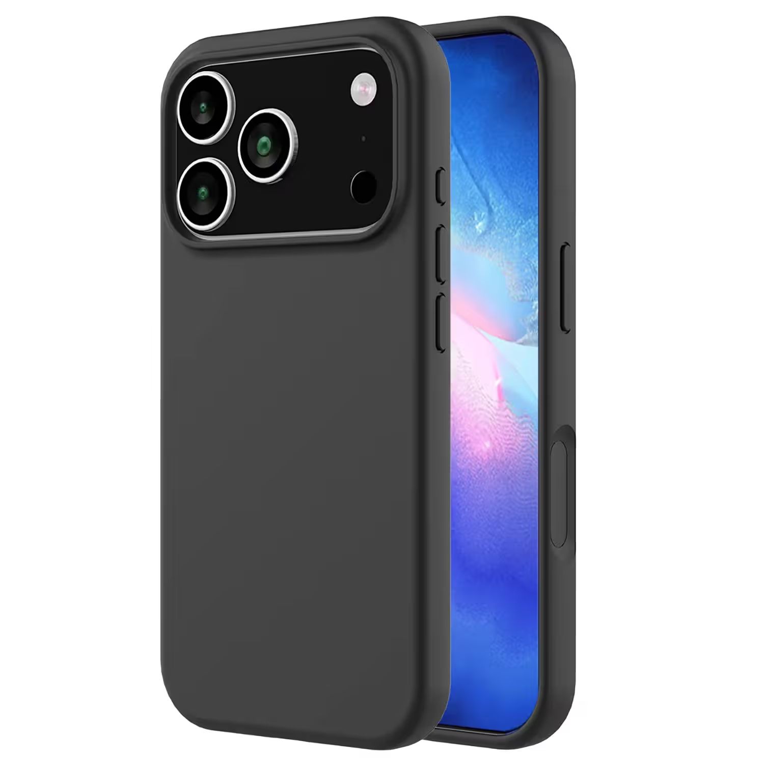 iPhone 18 Pro Max MC Silikonskal i svart färg
