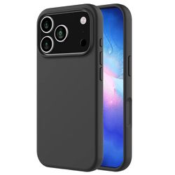 iPhone 18 Pro Max MC Silikonskal i svart färg