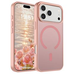 iPhone 18 Pro Max MagSafe Silikonskal–Rosa