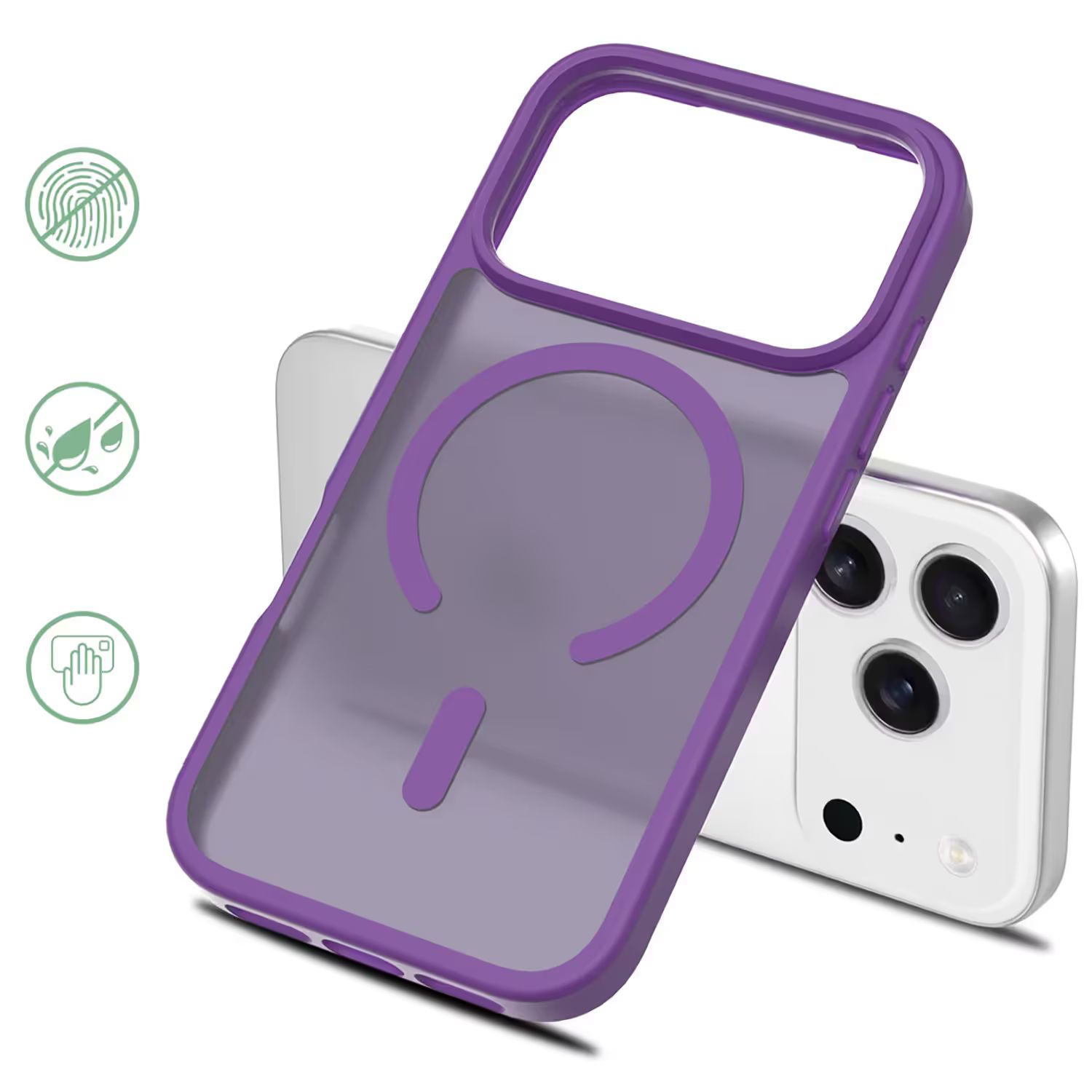 iPhone 18 Pro MagSafe Silikonskal–Lila