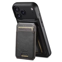 iPhone 18 Pro Max 2in1 Magnet-skal med Korthållare-Svart