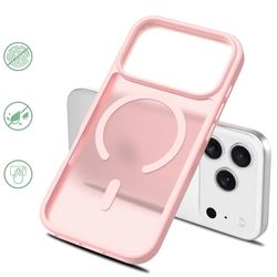 iPhone 18 Pro Max MagSafe Silikonskal–Rosa