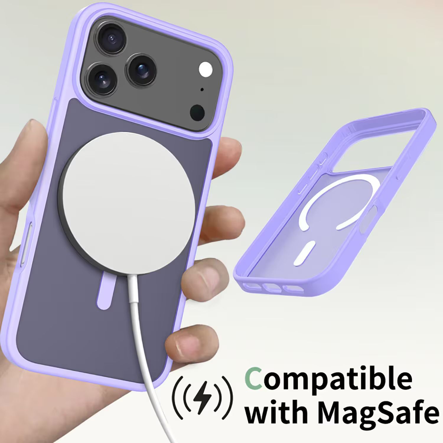 iPhone 18 Pro MagSafe Silikonskal–Lavender