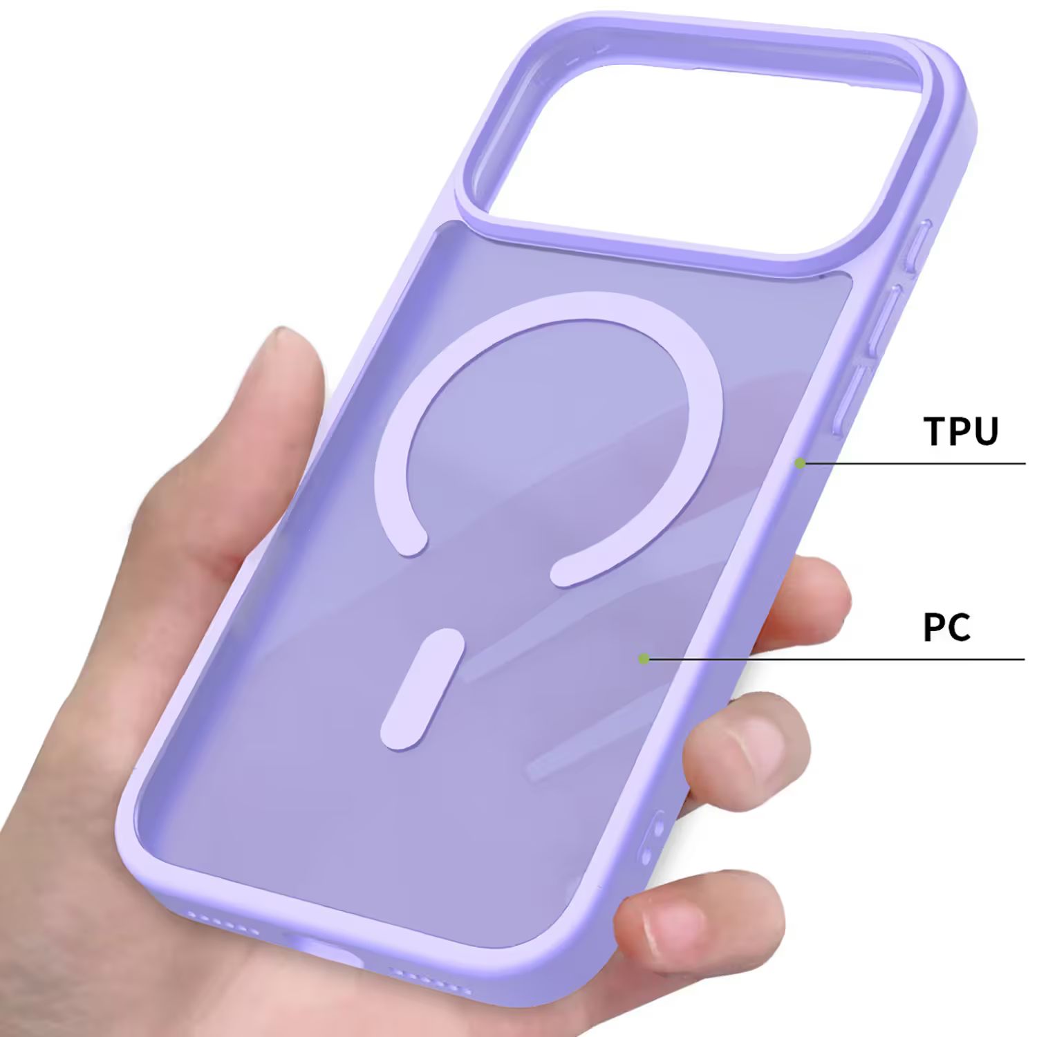 iPhone 18 Pro MagSafe Silikonskal–Lavender