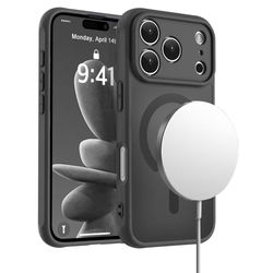 iPhone 18 Pro Max MagSafe silikonskal i svart färg