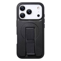 iPhone 18 Pro Max MagSafe-skal med fingerband Svart