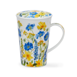 Mugg Benporslin med lock Cottage Border Blue (Shetland) - Rymmer 4,4 dl
