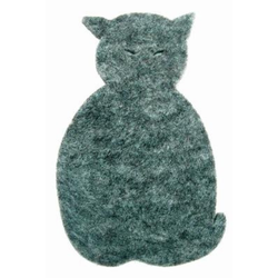 Tovat karottunderlägg - Katt grå