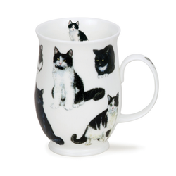 Mugg Benporslin Cats Black - White  (Suffolk) - Rymmer 3,1 dl