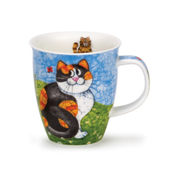 Mugg Benporslin Happy Cats Tortoiseshell (Nevis) - Rymmer 4,8 dl