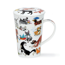 Mugg Benporslin med lock Barking Mad (Shetland) - Rymmer 4,4 dl