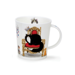 Mugg Benporslin Regal Cats Black & White (Lomond) - Rymmer 3,2 dl