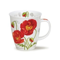 Mugg Benporslin Botanical Sketch Poppy (Nevis) - Rymmer 4,8 dl