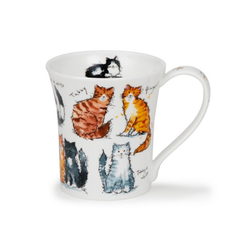 Mugg Benporslin Messy Cats (Jura) - Rymmer 2,1 dl