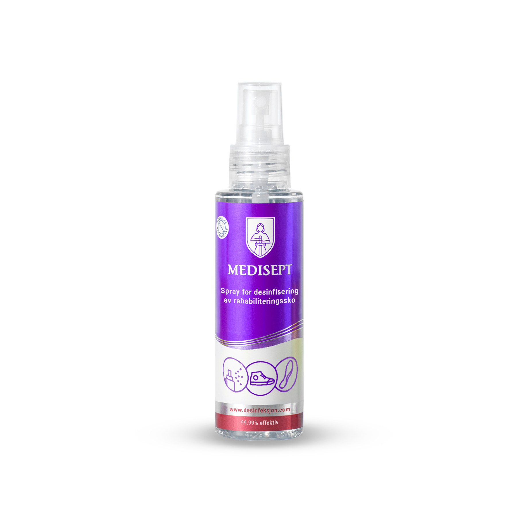 Sko desinfisering  100ml eliminerer lukt,  bakterier og sopp. Les mer