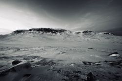Hallingskarvet sett fra Hesteberget.