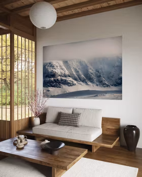 Hallingskarvet fotografert fra Hellevatnet nært