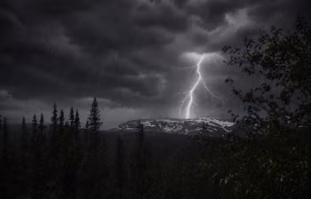 Lyn over Hallingskarvet