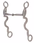 BIT,SS WVR L-SHANK 2PC SNAFFLE