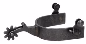 MENS PLAIN ROWEL SPUR,BK