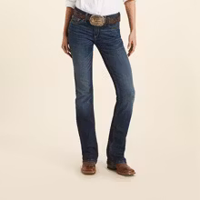 R.E.A.L. Mid Rise Amora Boot Cut Jean