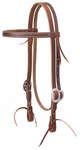 Working Tack Single-Ply Browband Headstall with Tie Bit Ends