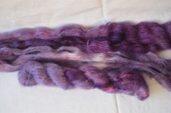 Silke/Mohair - Black Berry