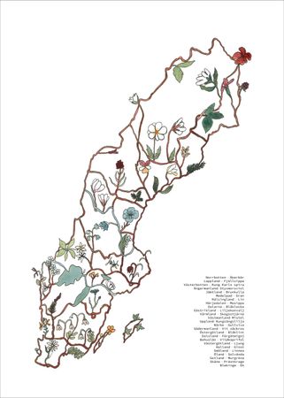 SVERIGE OCH LANDSKAPSBLOMMORNA