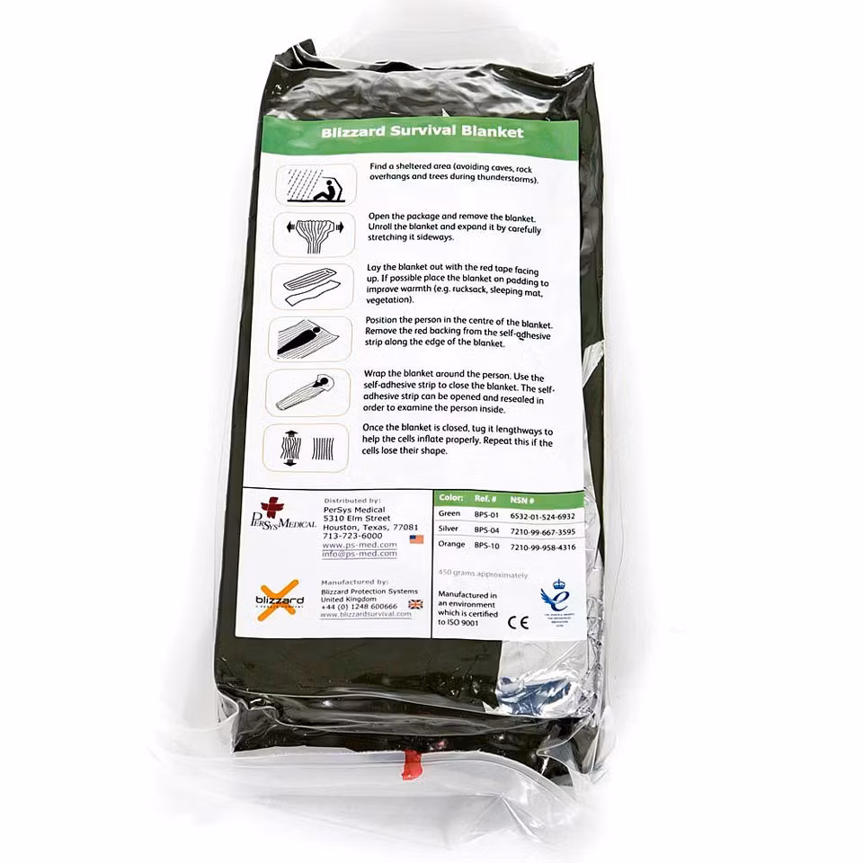 Blizzard survival blanket