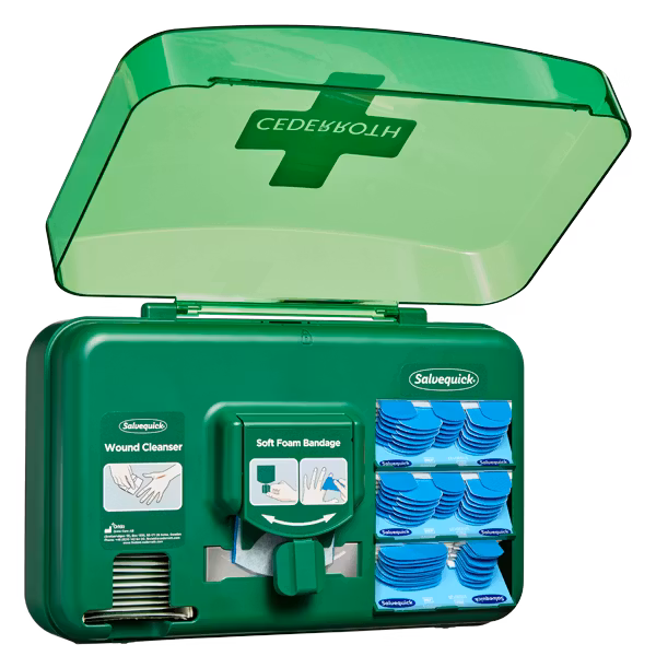 Cederroth Wound Care Dispenser, blått innehåll