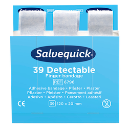 Fingertoppsplåster blue detectable, 39 st/refill , 6 refiller/ask